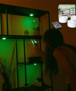 LED Spot Belysning med Fjernbetjening 3-pak