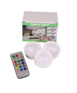 LED Spot Batteridrevet med Fjernbetjening 3-pak