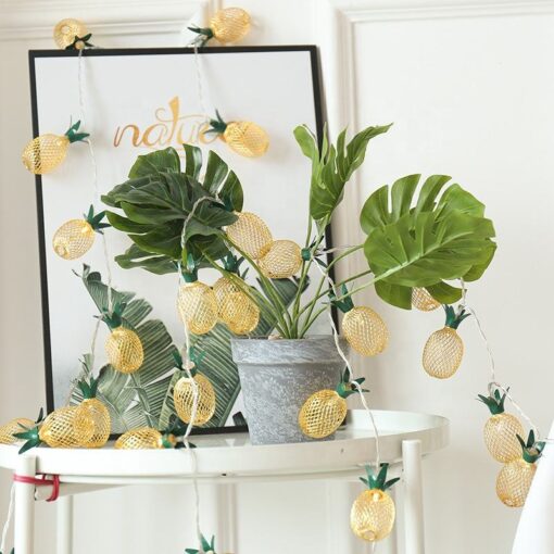 Ananas lyskæde batteridrevet