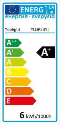 Yeelight Smart LED Glødepære E27 6W energiklasse