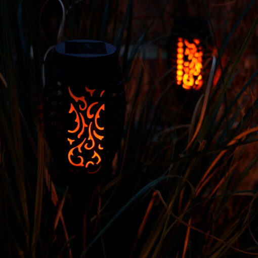 Solcelle LED Fakkel (3 pak)