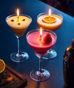 Cocktail Stearinlys sæt