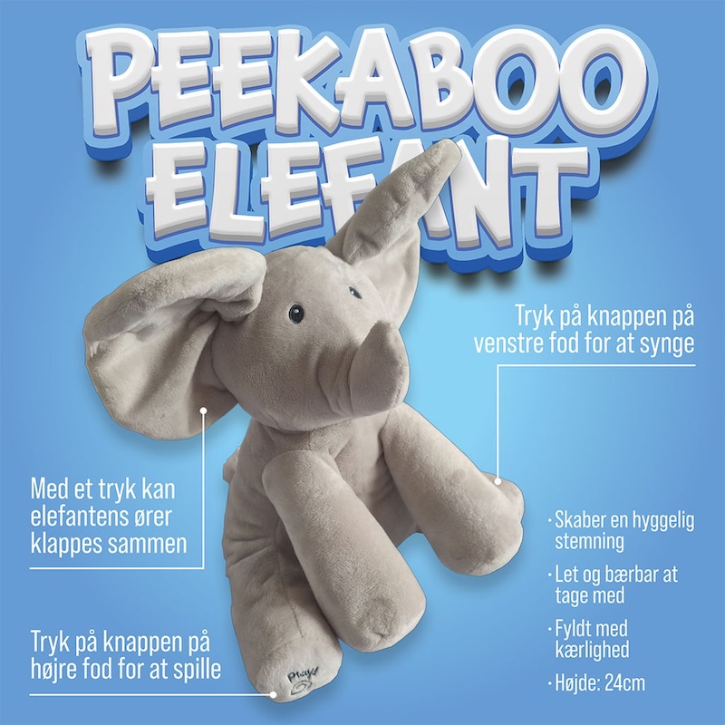 Peekaboo elefant 2 Peekaboo elefant vejledning
