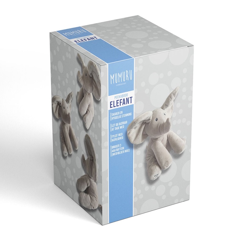 Peekaboo elefant emballage Peekaboo elefant emballage