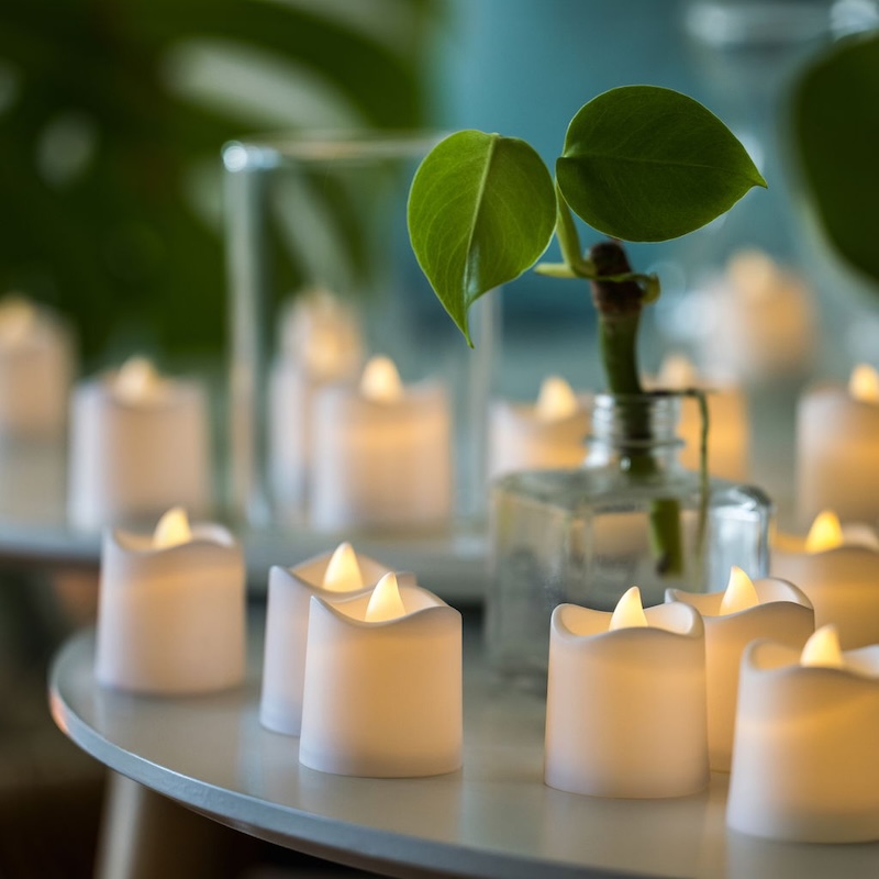 Små LED bloklys 4 Små LED bloklys