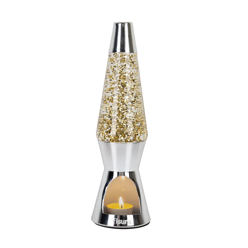 Glitterlampe Fyrfadslys 2 Glitterlampe Fyrfadslys
