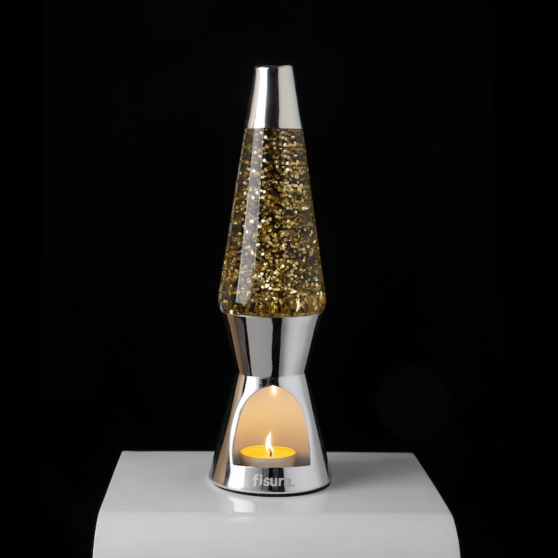 Glitterlampe Fyrfadslys 3 Glitterlampe Fyrfadslys