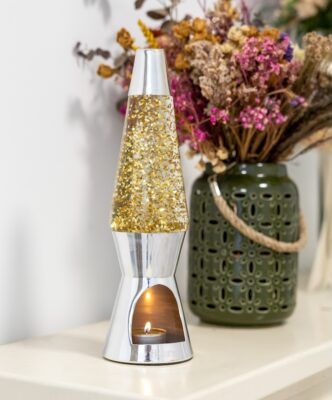 Glitterlampe Fyrfadslys