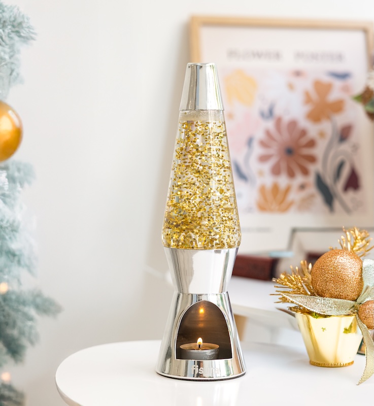 Glitterlampe Fyrfadslys 4 Glitterlampe Fyrfadslys