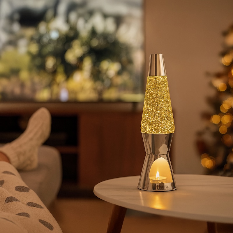 Glitterlampe Fyrfadslys 5 Glitterlampe Fyrfadslys