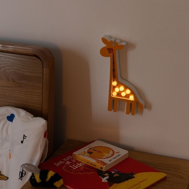 LED Børne Dyre Lampe giraf 2