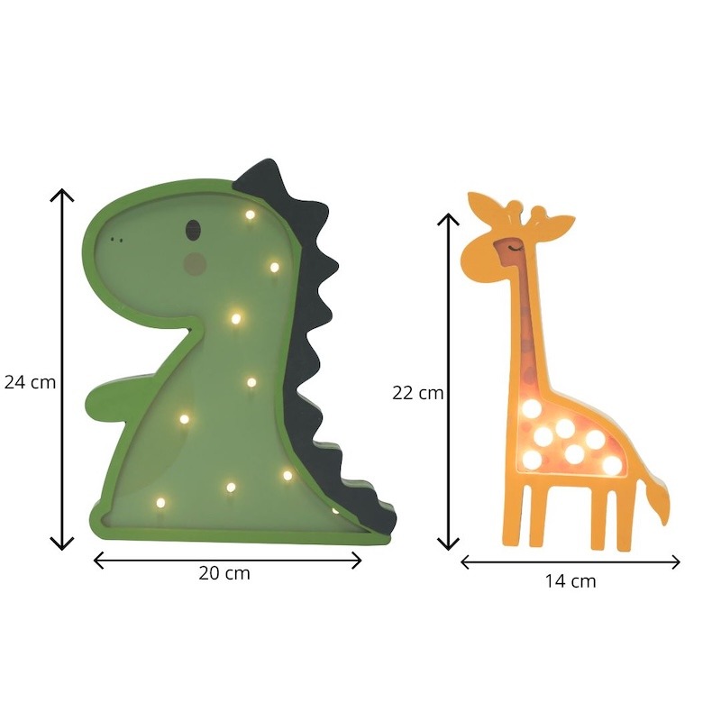 LED Børne Dyre Lampe størrelse LED Børne Dyre Lampe størrelse