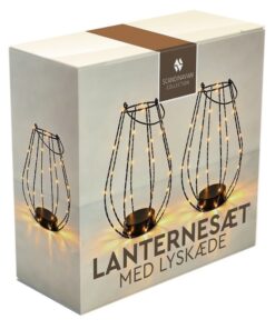 Lanternesæt med lyskæde emballage