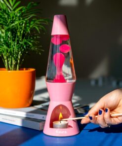 Lavalampe Fyrfadslys Pink